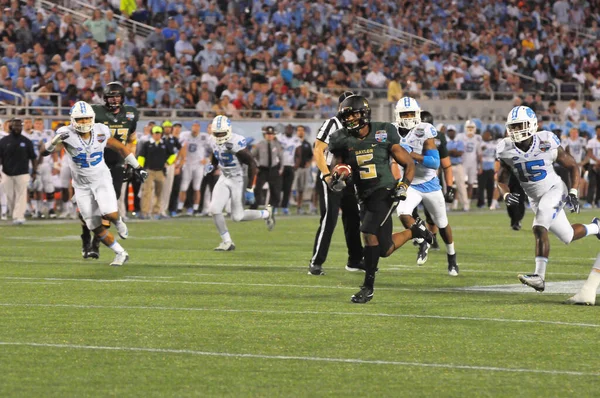 Észak Karolina Szembesül Baylor Russell Athletic Bowl Camping World Stadium — Stock Fotó