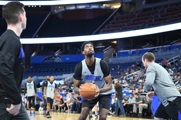 Orlando Magic Host Practice Session Amway Center Orlando Florida Στις — Φωτογραφία Αρχείου