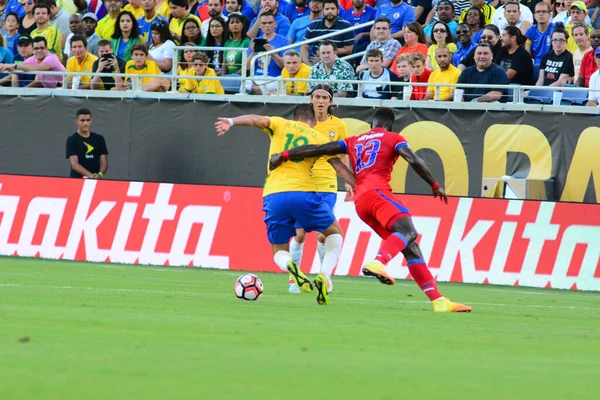 Brazil Face Haiti Copa America Centenario Orlando Florida Camping World — Stock Photo, Image