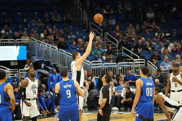 Orlando Magic Φιλοξενεί Clippers Στο Amway Center Στο Ορλάντο Φλόριντα — Φωτογραφία Αρχείου