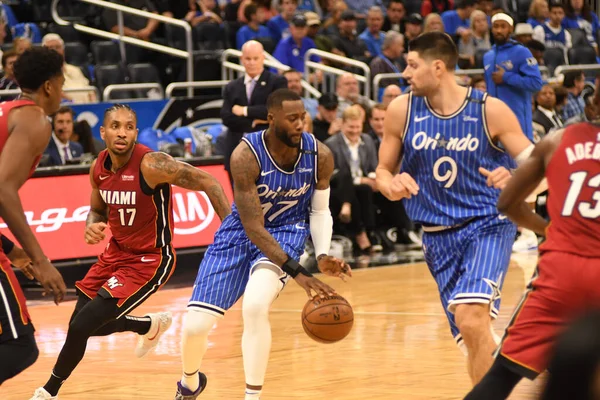 Orlando Magic Проводит Miami Heat Amway Center Орландо Флорида Октября — стоковое фото