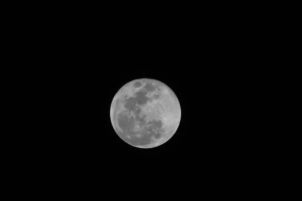 Pemandangan Indah Bulan Purnama Langit Malam — Stok Foto