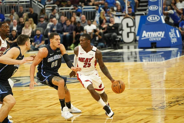 Jogo Basquete Temporada Nba Orlando Magic Miami Heat Janeiro 2020 — Fotografia de Stock