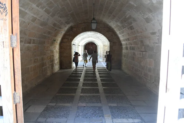 Tunnel Sotto Chiesa Palma Mallorca Spagna — Foto Stock
