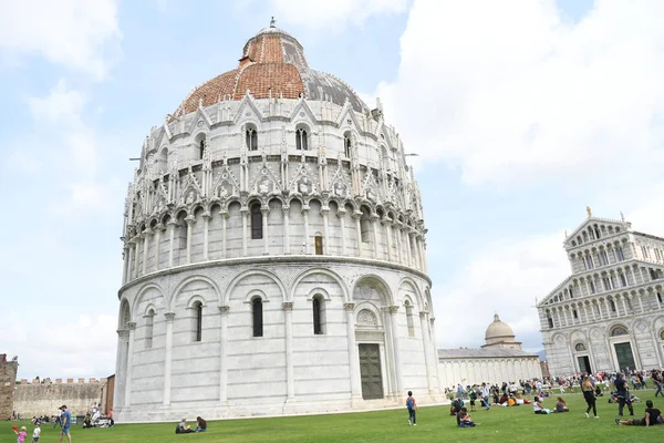 Vista Destino Turístico Italia Torre Inclinada Pisa — Foto de Stock