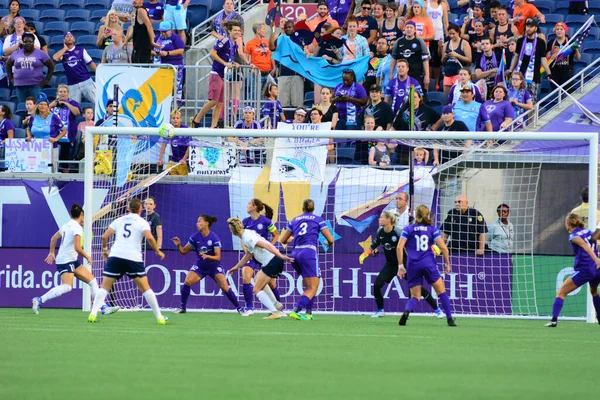 Orlando Pride Hostí Washington Spirit Stadionu Camping World Orlandu Floridě — Stock fotografie