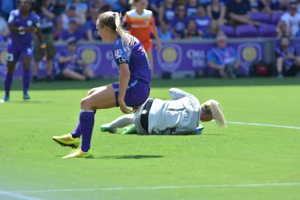 Orlando Pride Acoge Houston Dash Orlando City Stadium Junio 2017 —  Fotos de Stock