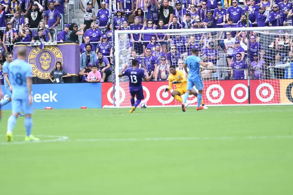 Orlando City Host New York City Orlando City Stadium Orlando — Zdjęcie stockowe