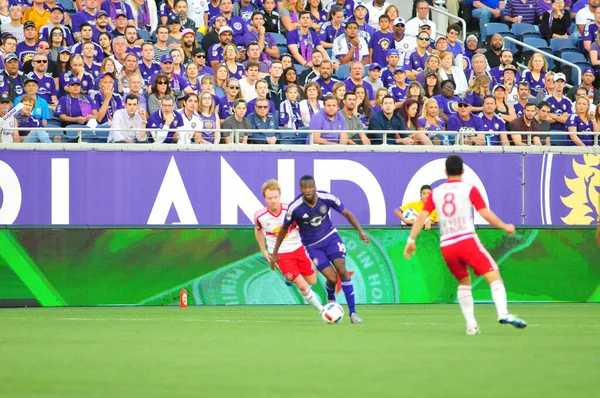 Orlando City Hospeda New York Red Bulls Camping World Stadium — Fotografia de Stock