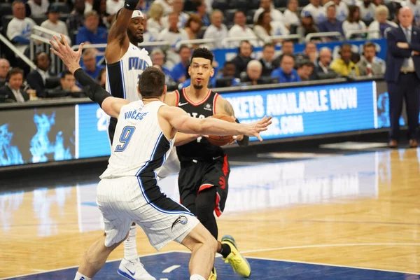 Orlando Magic Host Toronto Rapters Tijdens Nba Playoff Ronde Amway — Stockfoto