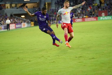 Orlando City 21 Temmuz 2019 tarihinde Florida, Orlando 'da Exploria Stadyumu' nda New York Red Bulls 'a ev sahipliği yaptı..