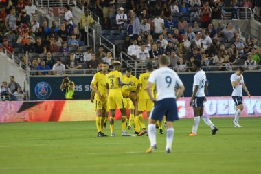 Paris Saint-Germain, Tottenham Hotspur 'a karşı 22 Temmuz 2017' de Orlando Florida 'daki Citrus Bowl' da.  