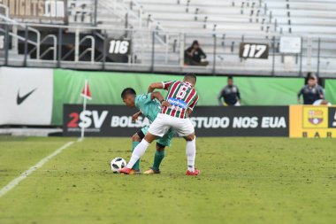 Fluminense, Florida Kupası 'nda 15 Ocak 2018' de Orlando Florida 'da oynanan Spektrum Stadyumu' nda Barcelona SC 'ye karşı..