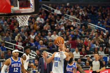 Orlando Magic, Philadelphia 76ers 'ı 13 Kasım 2019 Çarşamba günü Amway Center' da ağırlamaktadır. Fotoğraf: Marty Jean-Louis