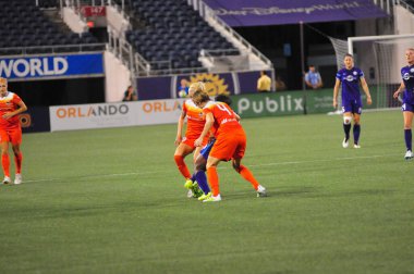 Orlando Pride sunucusu Houston Dash 23 Haziran 2016 'da Orlando Florida' daki Dünya Kampı Stadyumu 'nda..