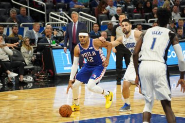 Orlando Magic, Philadelphia 76ers 'ı 13 Kasım 2019 Çarşamba günü Amway Center' da ağırlamaktadır. Fotoğraf: Marty Jean-Louis