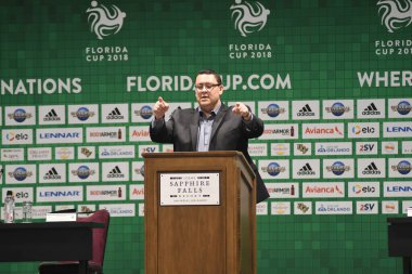 Basın Konferansı futbolcularının görüntüsü