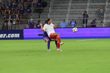 Orland Pride, 25 Ağustos 2018 'de Orlando Florida' daki Exploria Stadyumu 'nda Chicago Red Stars' a ev sahipliği yapıyor..  