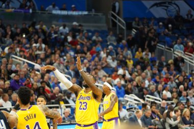 Orlando Magic 11 Aralık 2019 Çarşamba günü Orlando Forida 'daki Amway Center' da Los Angeles Lakers 'a ev sahipliği yaptı. Fotoğraf: Marty Jean-Louis