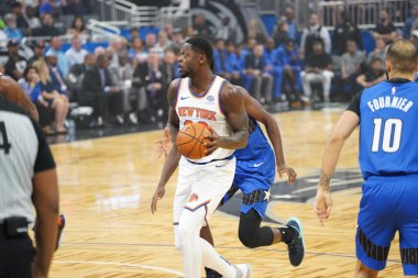 Orlando Magic 30 Ekim 2019 Çarşamba günü Orlando Forida 'daki Amway Center' da New York Knicks 'e ev sahipliği yaptı..