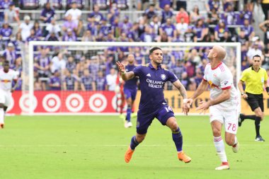 Orlando City, 31 Mart 2018 'de Orlando Florida' daki Exploria Stadyumu 'nda New York Red Bulls' a ev sahipliği yaptı.. 