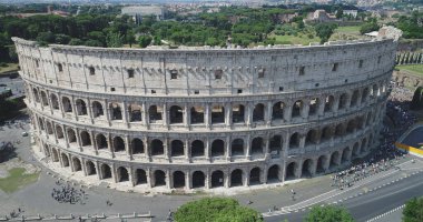Roma 'nın ünlü mezarının güzel bir manzarası. İtalya' nın.. 