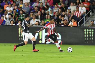 Korintliler, 10 Ocak 2018 'de Orlando City Stadyumu' nda düzenlenen Florida Kupası 'nda PSV Eindhoven' a karşı..  