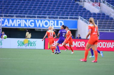 Orlando Pride sunucusu Houston Dash 23 Haziran 2016 'da Orlando Florida' daki Dünya Kampı Stadyumu 'nda..