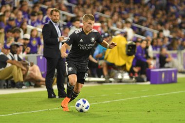 Orlando City 21 Nisan 2018 'de Orlando Florida' daki Exploria Stadyumu 'nda San Jose depremlerine ev sahipliği yaptı..  