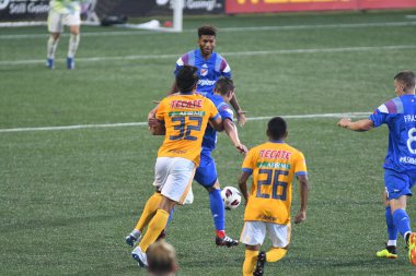 Atlanta United sunucusu Tigres & MLS Homegrown takımları 31 Temmuz 2018 'de Atlanta, Georgia' da düzenlenen MLS All Star haftasında.