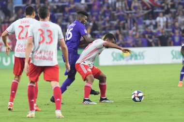 Orlando City 21 Temmuz 2019 tarihinde Florida, Orlando 'da Exploria Stadyumu' nda New York Red Bulls 'a ev sahipliği yaptı..