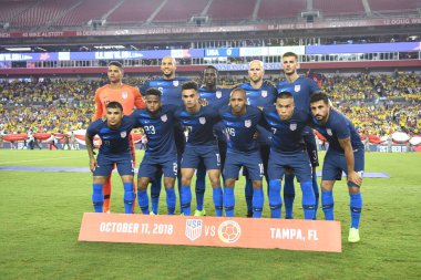 ABD Kolombiya 'ya karşı Raymond James Stadyumu' nda 11 Ekim 2018 'de.  