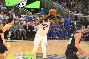 Orlando Magic, Philadelphia 76ers 'ı 25 Mart 2019' da Orlando Florida 'daki Amway Arena' da ağırlıyor.. 