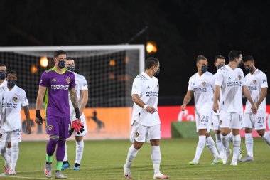 Los Angeles Galaksisi, 14 Temmuz 2020 'de Orlando Florida ABD' deki ESPN Vahşi Spor Dünyası 'nda düzenlenen MLS Sırt Turnuvası sırasında Portland Timbers ile karşı karşıya geldi. 