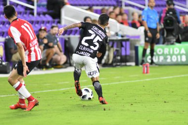 Korintliler, 10 Ocak 2018 'de Orlando City Stadyumu' nda düzenlenen Florida Kupası 'nda PSV Eindhoven' a karşı..  