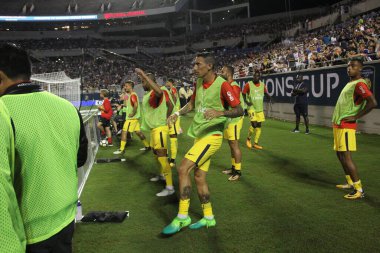 Paris Saint-Germain, Tottenham Hotspur 'a karşı 22 Temmuz 2017' de Orlando Florida 'daki Citrus Bowl' da.  
