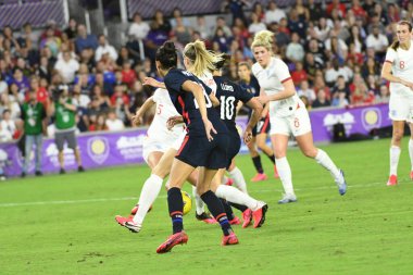 5 Mart 2020 'de Orlando Florida' daki Exploria Stadyumu 'nda düzenlenen 2020 SheBelieves Kupası' nda ABD - İngiltere Karşılaşması 