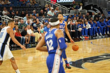 Orlando Magic 13 Ekim 2019 'da Florida, Orlando' daki Amway Center 'da Philadelphia 76ers' a ev sahipliği yaptı.. 