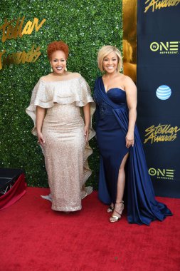 24 Mart 2018 Cumartesi günü Las Vegas 'taki Orleans Resort' ta düzenlenen 33. Yıldız Ödülleri Kırmızı Halı sırasında ünlüler.