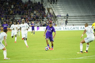 Orlando City SC, 19 Haziran 2019 Çarşamba günü Orlando 'daki Exploria Stadyumu' nda düzenlenen ABD Açık Kupası sırasında New England Devrimi 'ne ev sahipliği yaptı.