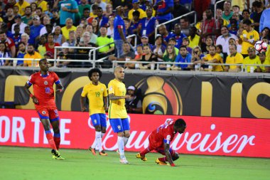 Brezilya, 8 Haziran 2016 tarihinde Orlando Florida 'daki Copa America Centenario' da Haiti ile karşılaştı..
