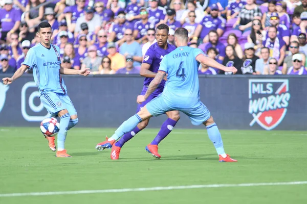 Orlando City Host New York City Orlando City Stadium Orlando — Zdjęcie stockowe