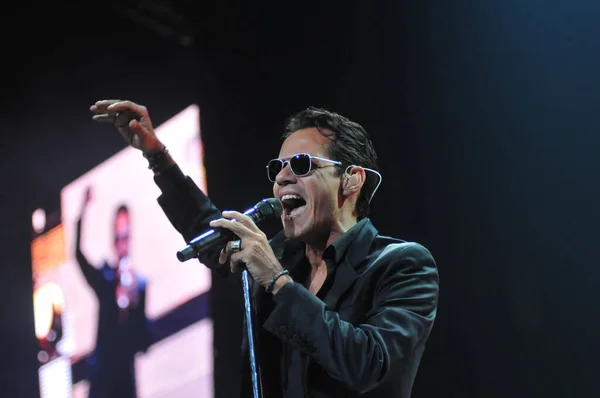 2014 Latin Singer Marc Anthony Performs Amway Center Orlando Florida — 스톡 사진