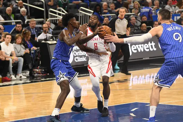 Orlando Magic Organiseert Houston Rockets Amway Arena Zondag Januari 2019 — Stockfoto