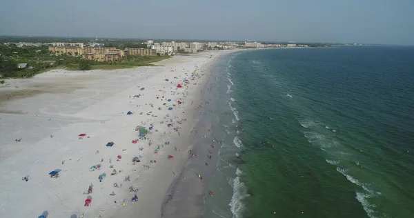 Vista Aérea Hermosa Playa Clearwater Florida Agosto 2017 — Foto de Stock