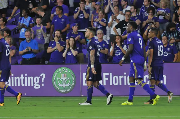 Orlando City Hostí Revoluci Nové Anglii Orlando City Stadium Orlando — Stock fotografie