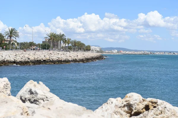 Bella Vista Dalla Riva Sul Mare — Foto Stock