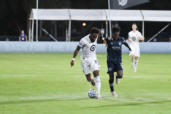 Mls Sırasındaki Minnesota United Ile Karşılaşan Kansas City Temmuz 2020 — Stok fotoğraf