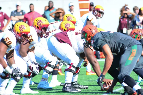 Florida Rattlers Face Bethune Cookman Wildcats Durig Florida Classics Camping — стокове фото