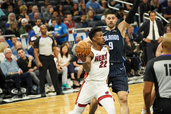 Jogo Basquete Temporada Nba Orlando Magic Miami Heat Janeiro 2020 — Fotografia de Stock